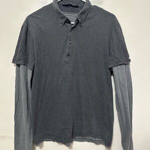 Neil Barrett Plain Long Sleeve Tee Men’s Size Large Gray